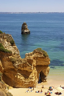 Sea Cliffs Prints: Praia da Camilo, Lagos, Algarve, Portugal, Europe