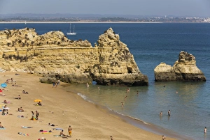 Parasol Prints: Praia Dona Ana, Lagos, Algarve, Portugal, Europe