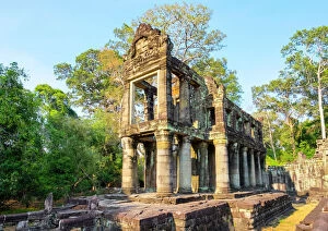 12th Century Gallery: Prasat Preah Khan temple ruins, Angkor, UNESCO World Heritage Site, Siem Reap Province