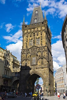 Powder Tower Prints: Prasna brana (Powder Gate) (Powder Tower), Stare Mesto (Old Town), Prague, Czech Republic