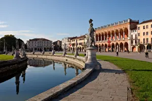 Town Squares Prints: Prato della Valle, a 90000 square meter elliptical square in Padova, the largest square