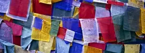 Images Dated 8th September 2008: Prayer flags, Tashiding, Sikkim, Northern India, India, Asia