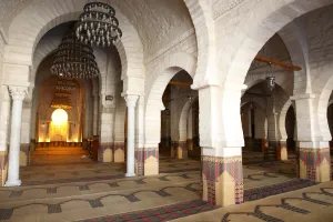 Chandelier Prints: Prayer hall of the Great Mosque, Medina, Sousse, Tunisia, North Africa, Africa