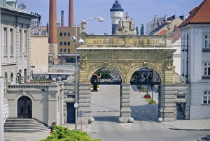 Portal Prints: Prazdroj (Urquell) Brewery, Plzen, Czech Republic, Europe