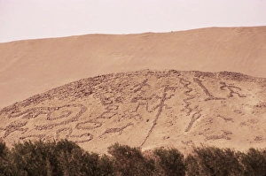 Enigma Prints: Pre-Columbian geoglyphs, Norte Grande, Arica, Chile, South America