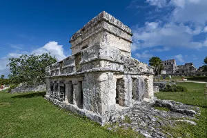 Pre-Columbian Mayan walled city of Tulum, Quintana Roo, Mexico, North America
