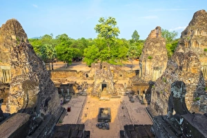 Ancient Culture Prints: Pre Rup (Prae Roup) temple ruins, Angkor Archaeological Park, UNESCO World Heritage Site
