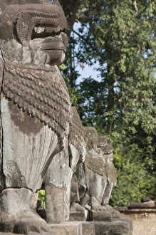 Images Dated 15th January 2008: Preah Ko Temple, AD879, Roluos Group, near Angkor, UNESCO World Heritage Site