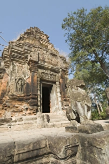 Images Dated 15th January 2008: Preah Ko Temple, AD879, Roluos Group, near Angkor, UNESCO World Heritage Site