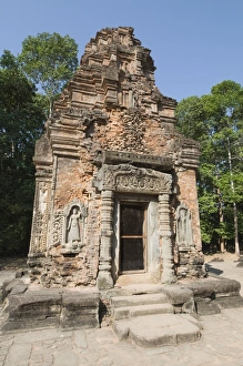 Images Dated 15th January 2008: Preah Ko Temple, AD879, Roluos Group, near Angkor, UNESCO World Heritage Site