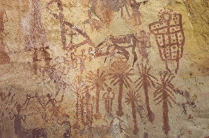 Prehistoric rock paintings