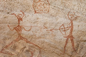 Prehistoric rock paintings