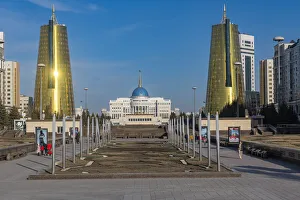 Public Park Prints: Presidental Palace, Nur Sultan, formerly Astana, capital of Kazakhstan, Central Asia, Asia