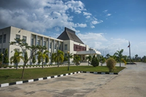 Dili Prints: Presidential Palace of Dili, East Timor, Southeast Asia, Asia