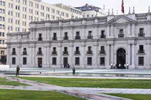 Neo Classical Prints: Presidential Palace, La Moneda, Santiago, Chile, South America