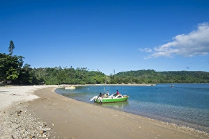 Vanuatu Prints: Pretty black sand volcanic beach, Epi island, Shepherd Islands, Vanuatu, Pacific