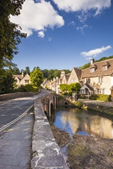 The pretty Cotswolds village of Castle Combe, north Wiltshire, England, United Kingdom