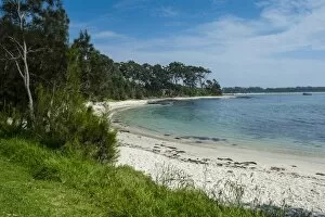 Pretty white sand beach at Jarvis Bay, New South Wales, Australia, Pacific