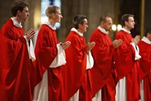 Images Dated 27th June 2009: Priest ordinations at Notre Dame de Paris Cathedral, Paris, France, Europe