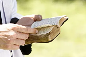 Images Dated 30th May 2009: Priests Bible, Bievres, Essonne, France, Europe