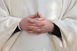 One Man Only Prints: Priests hands, Paris, France, Europe