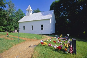 Tribute Prints: Primitive wooden Baptist church (built in 1887)