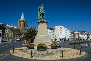Roundabout Prints: Prince Albert statue, Saint Peter Port, Guernsey, Channel Islands, United Kingdom, Europe