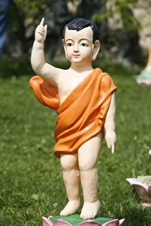 Images Dated 30th June 2007: Prince Siddhartha, Buddha as a child, Sainte-Foy-les-Lyon, Rhone, France, Europe