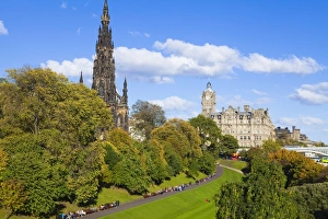 Princes Street Gardens, Edinburgh, Lothian, Scotland, United Kingdom, Europe