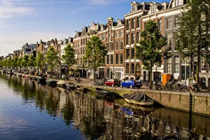 Amsterdam Prints: Prinsengracht Canal, Amsterdam, North Holland, Netherlands, Europe