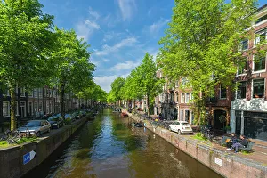 Amsterdam Prints: Prinsengracht canal, Amsterdam, The Netherlands, Europe