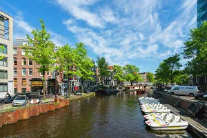 Amsterdam Prints: Prinsengracht canal, Amsterdam, The Netherlands, Europe