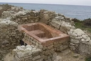 Private bath found at Kerkouane, the only pure Punic site ever found, UNESCO World Heritage Site
