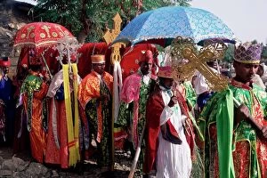 Images Dated 29th July 2008: Procession for Christian festival of Rameaux, Axoum (Axum) (Aksum), Tigre region