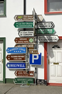 County Clare Prints: Profusion of road signs