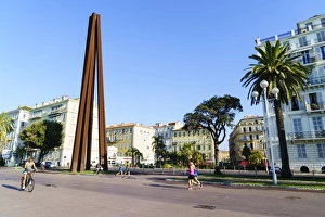 Promenade des Anglais, Nice, Alpes Maritimes, Cote d Azur, Provence, France, Mediterranean