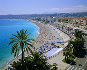 Pleasure Prints: Promenade des Anglais, Nice, Cote d Azur, Alpes-Maritimes, Provence, France, Europe