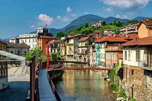 Connections Gallery: Promenade in the historic center, Omegna, Lake Orta, Verbania district, Piedmont, Italian Lakes