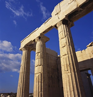 Athens Prints: Propylaea, Acropolis, Athens, Greece