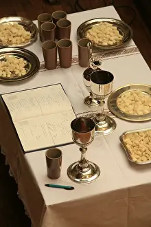 Tables Prints: Protestant baptism register, Paris, France, Europe