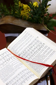 Images Dated 4th April 2010: Psalms in a church, Aggsbach, Austria, Europe