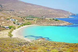 Clear Skies Prints: Psili Ammos beach, Serifos Island, Cyclades, Greek Islands, Greece, Europe