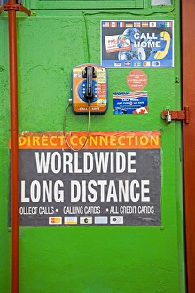Curacao Prints: Public phone