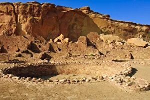 Pueblo Bonito Chaco Culture National Historical Park scenery, New Mexico