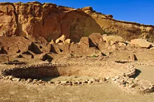 Chaco Prints: Pueblo Bonito Chaco Culture National Historical Park scenery, New Mexico
