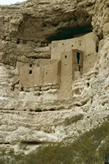 Local Famous Place Prints: Pueblo Indian Montezuma Castle dating from 1100-1400 AD