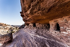 Jagged Prints: Puebloans mud and stone granaries, Aztex Butte, Canyonlands National Park, Utah