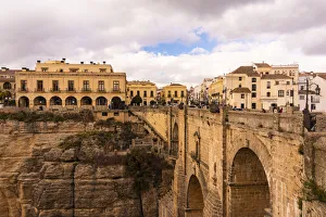 Typically Spanish Prints: Puente Nuevo Ronda, El Tajo de Ronda, Ronda, Andalucia, Spain, Europe