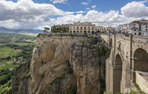 Puente Nuevo in Ronda, province of Milaga, Andalusia, Spain, Europe Puente