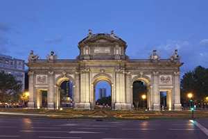 Neo Classical Prints: Puerta de Alcala Gate, Plaza de Indepencia, Madrid, Spain, Europe